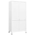 Lady Jillian -  Industrial Wardrobe White 90x50x180 cm Metal